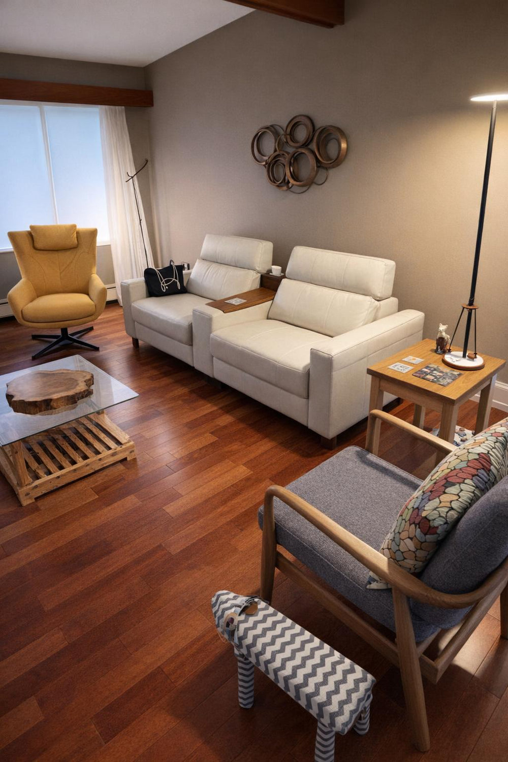 Lesley Leather Recliner Sofa