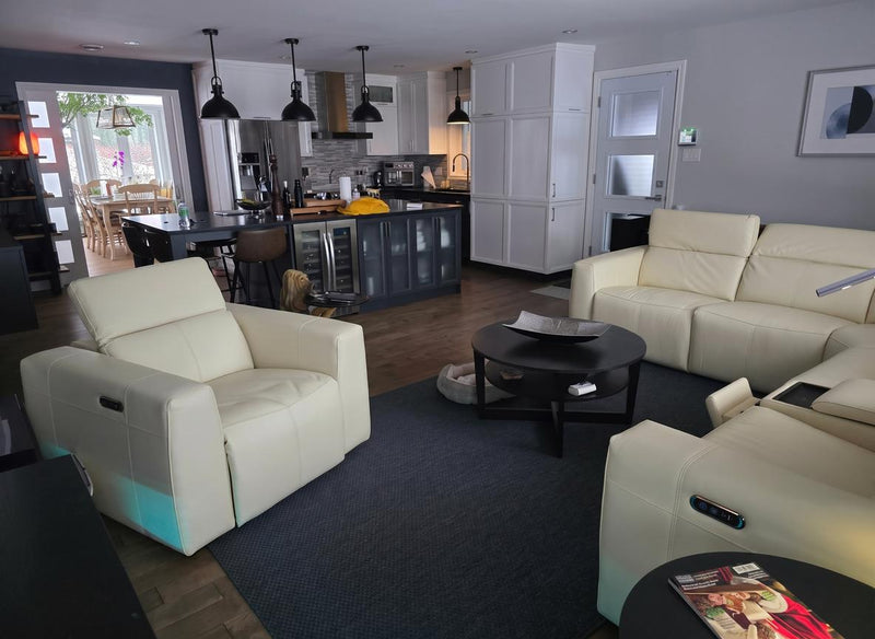 Carmen Leather Dual Recliner Sofa