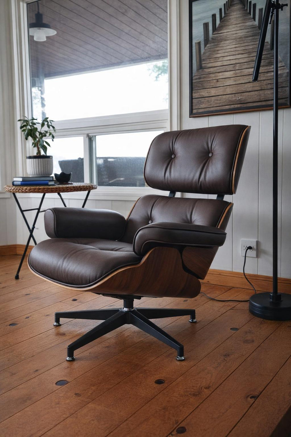 Armoni Leather Chair & Ottoman