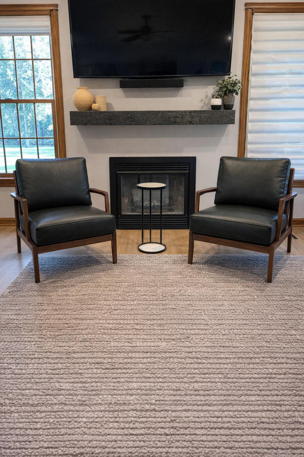 Ella Leather Accent Chair