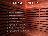 Valencia Aura™ 2-Person Full Spectrum Low-EMF Infrared Sauna | Black Exterior | Canadian Red Cedar
