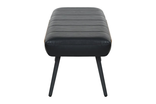 Iver 50-Inch Faux Leather and Bentwood Bench - Matches the Iver Chair