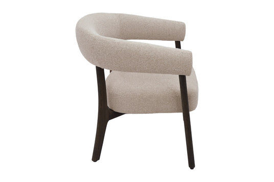 Jolie Textured Fabric Wraparound Accent Chair - Easy to Place