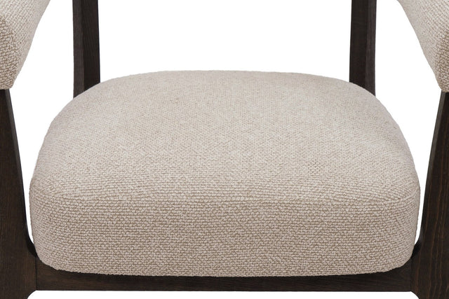 Jolie Textured Fabric Wraparound Accent Chair - Plush Foam Seat