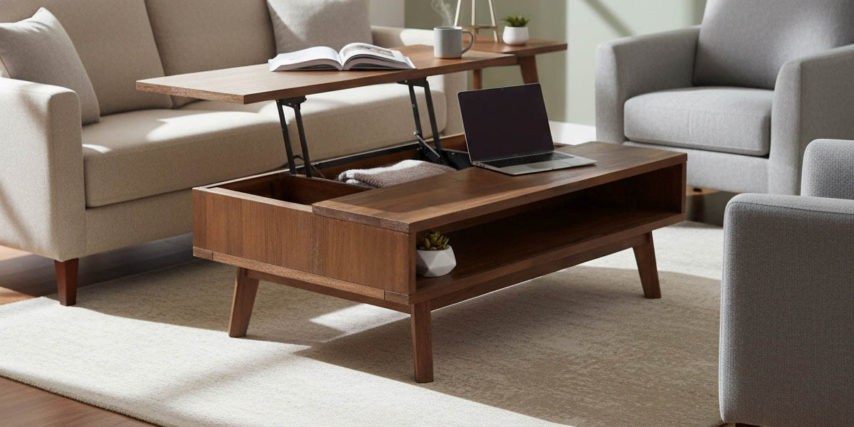 Keaton Acacia Lift-Top Coffee Table