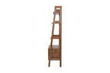 Keaton bookcase side view showing the leaning ladder frame