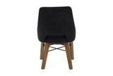 Keaton dining chair, back view with the metal crossbar