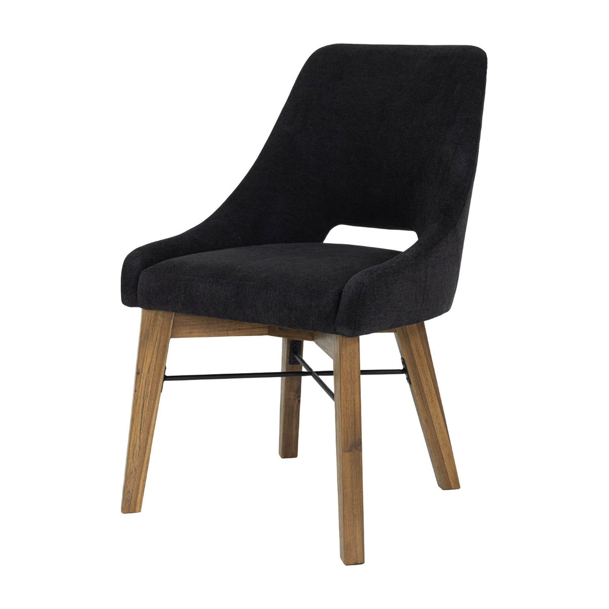 Keaton Curved Fabric Dining Chair (Set of 2)