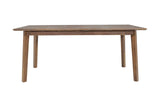 Keaton dining table closed at 71 in, front view