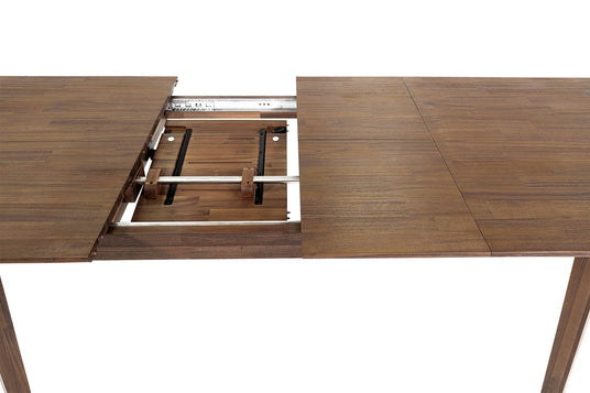 Keaton Solid Acacia Extendable Dining Table - Leaves Stored Inside
