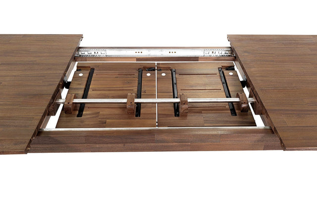 Keaton Solid Acacia Extendable Dining Table - Smooth Extension Runners