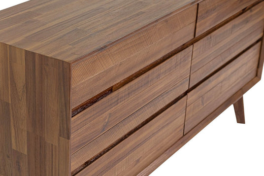 Keaton Wood 6-Drawer Dresser - Texture in Every Board
