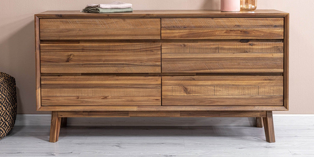 Keaton Wood 6-Drawer Dresser