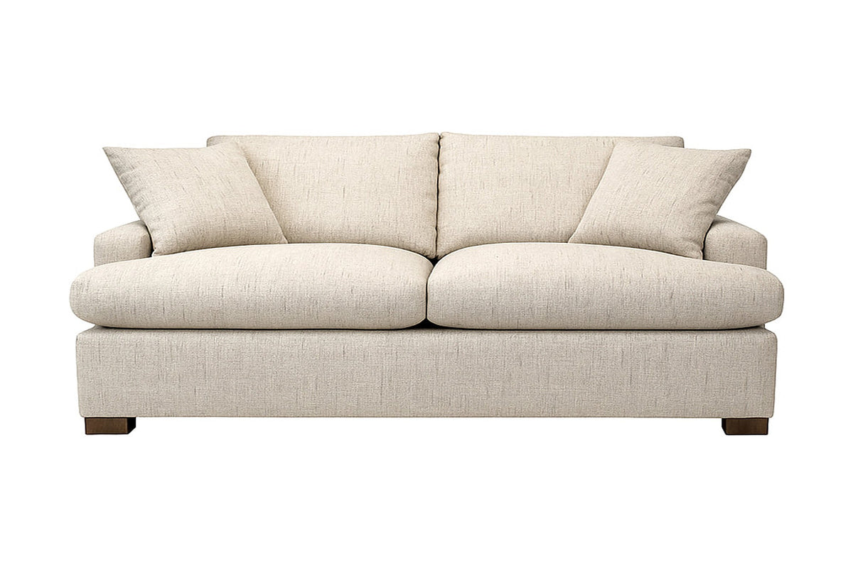 Kingsley queen sofa bed in Sand performance fabric, front view