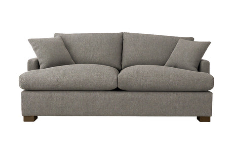 Kingsley performance fabric queen sofa bed in Pepper Grey, front view