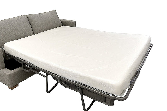 Kingsley Performance Fabric Queen Sofa Bed - Queen Memory Foam Mattress