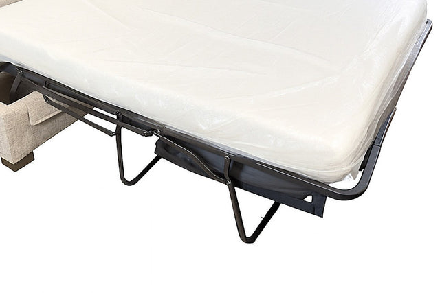 Kingsley Performance Fabric Queen Sofa Bed - Tubular Steel Bed Frame