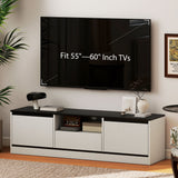 Palmer TV Stand for 55-60 Inch TVs - White