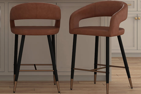 Lark Faux Leather Counter Stool (Set of 2)
