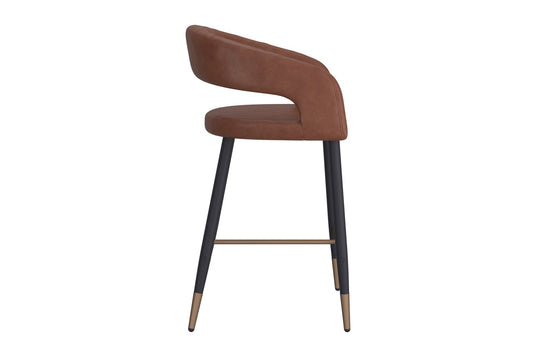Lark Faux Leather Counter Stool (Set of 2) - Support Where You Need It