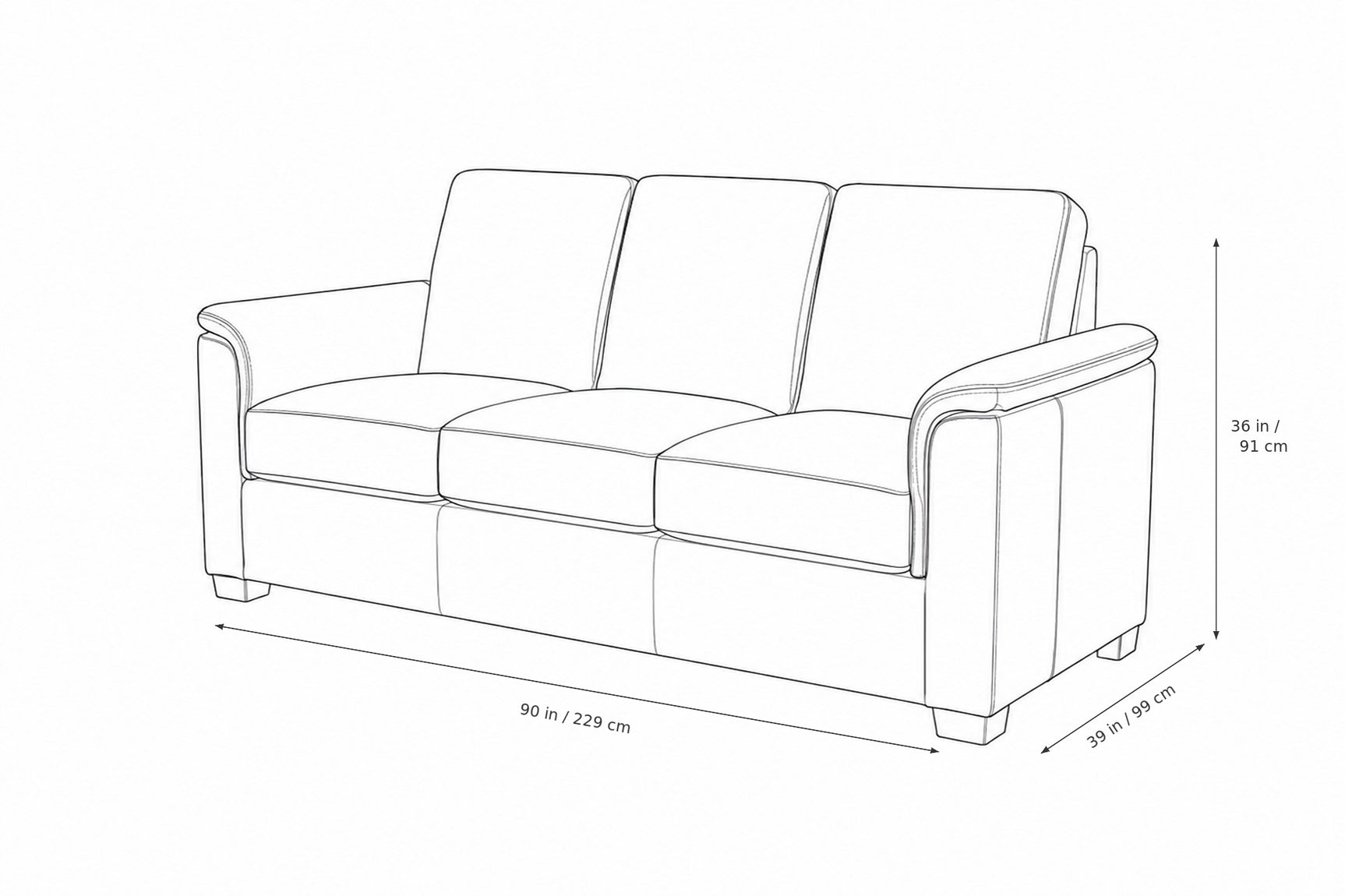 Valencia Laurent Leather Sofa With Console