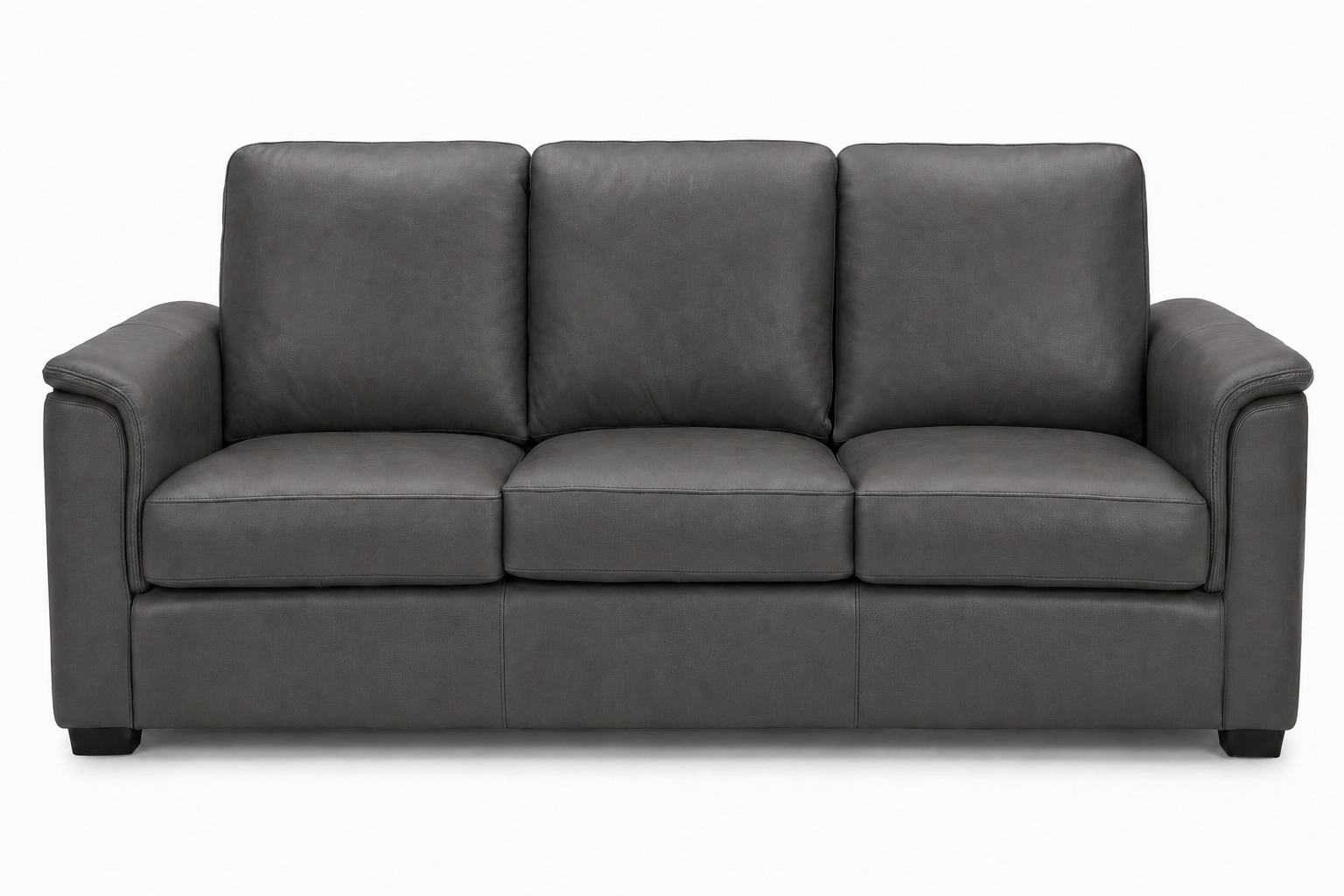 Valencia Laurent Leather Sofa With Console