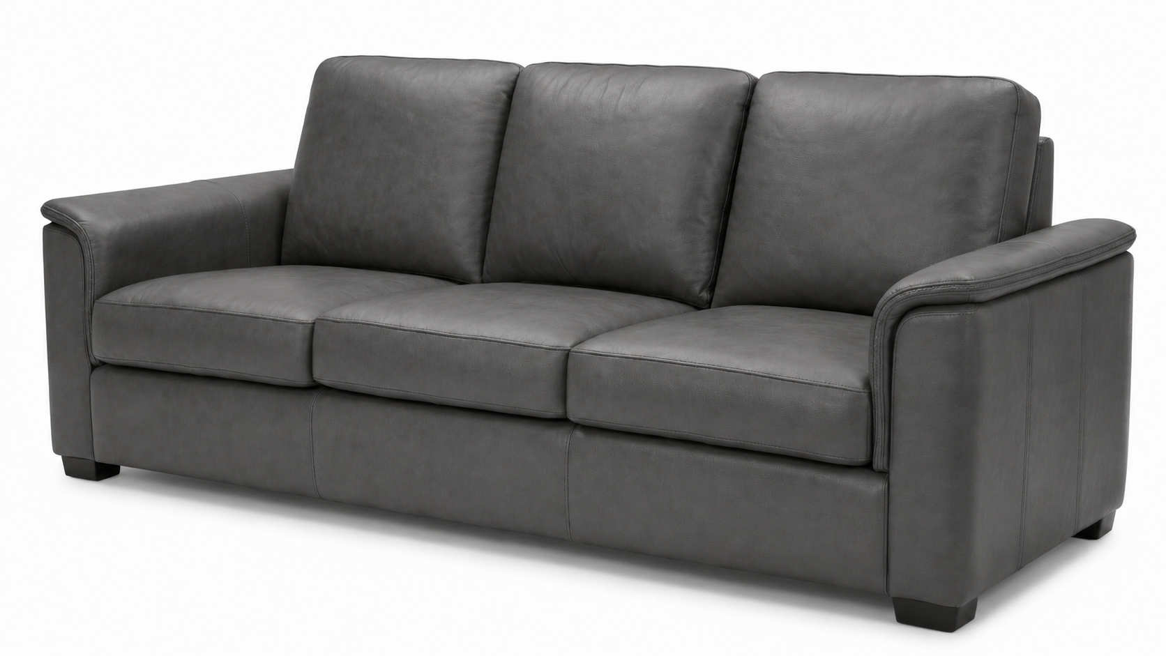 Valencia Laurent Leather Sofa With Console