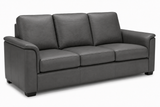 Valencia Laurent Leather Sofa With Console
