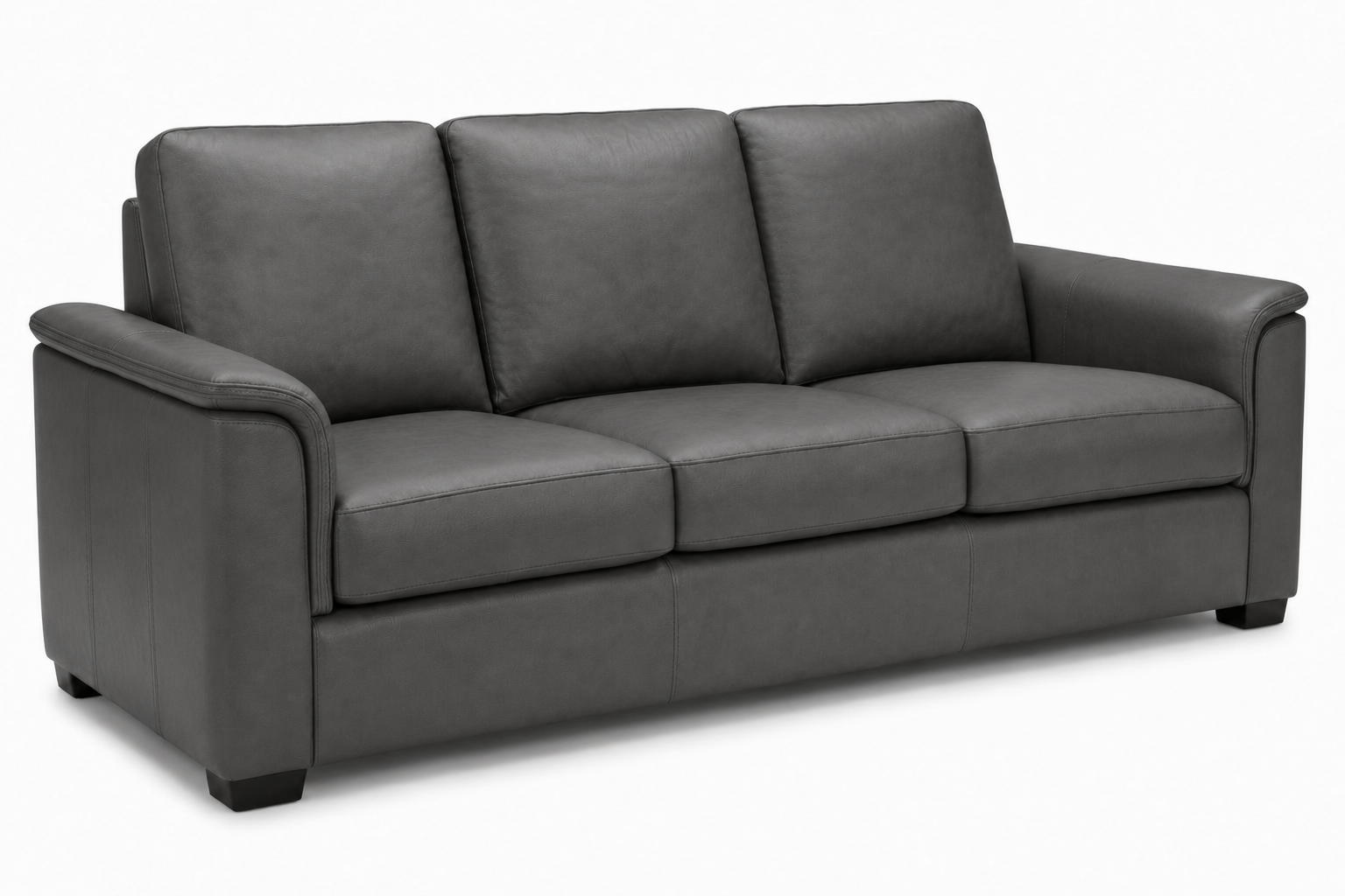 Valencia Laurent Leather Sofa With Console