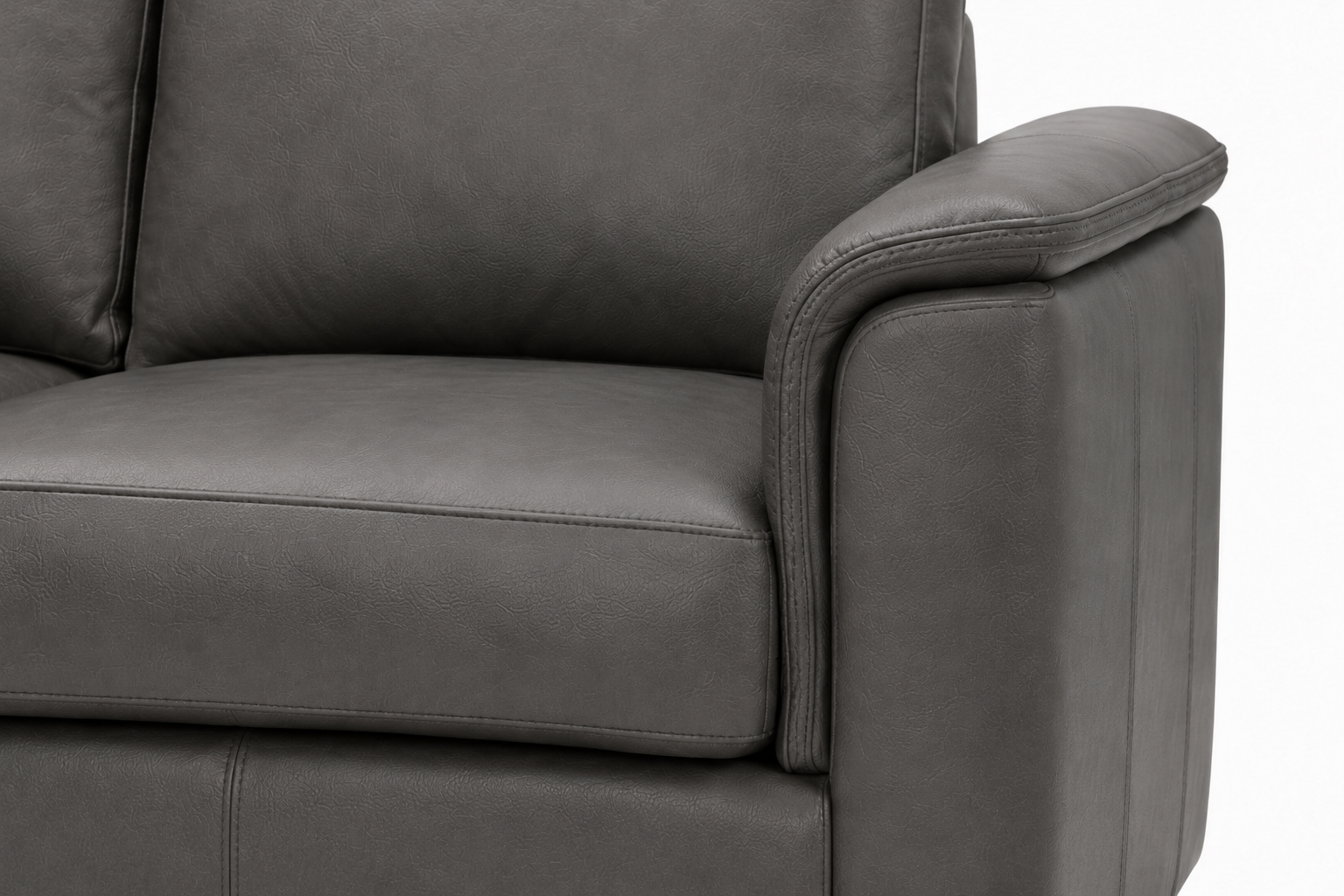Valencia Laurent Leather Sofa With Console