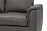 Valencia Laurent Leather Sofa With Console