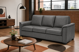 Valencia Laurent Leather Sofa With Console