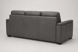 Valencia Laurent Leather Sofa With Console