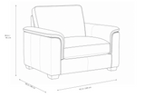 Valencia Laurent Leather Accent Chair