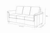 Valencia Laurent Leather Sofa With Console