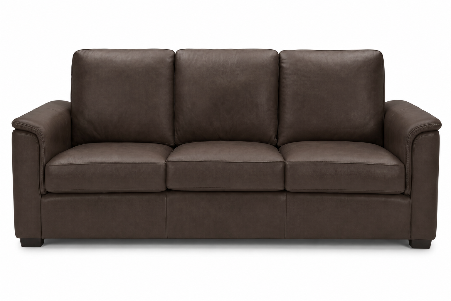Valencia Laurent Leather Sofa With Console