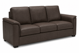 Valencia Laurent Leather Sofa With Console