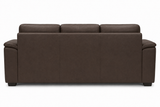 Valencia Laurent Leather Sofa With Console