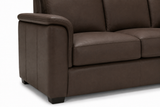 Valencia Laurent Leather Sofa With Console