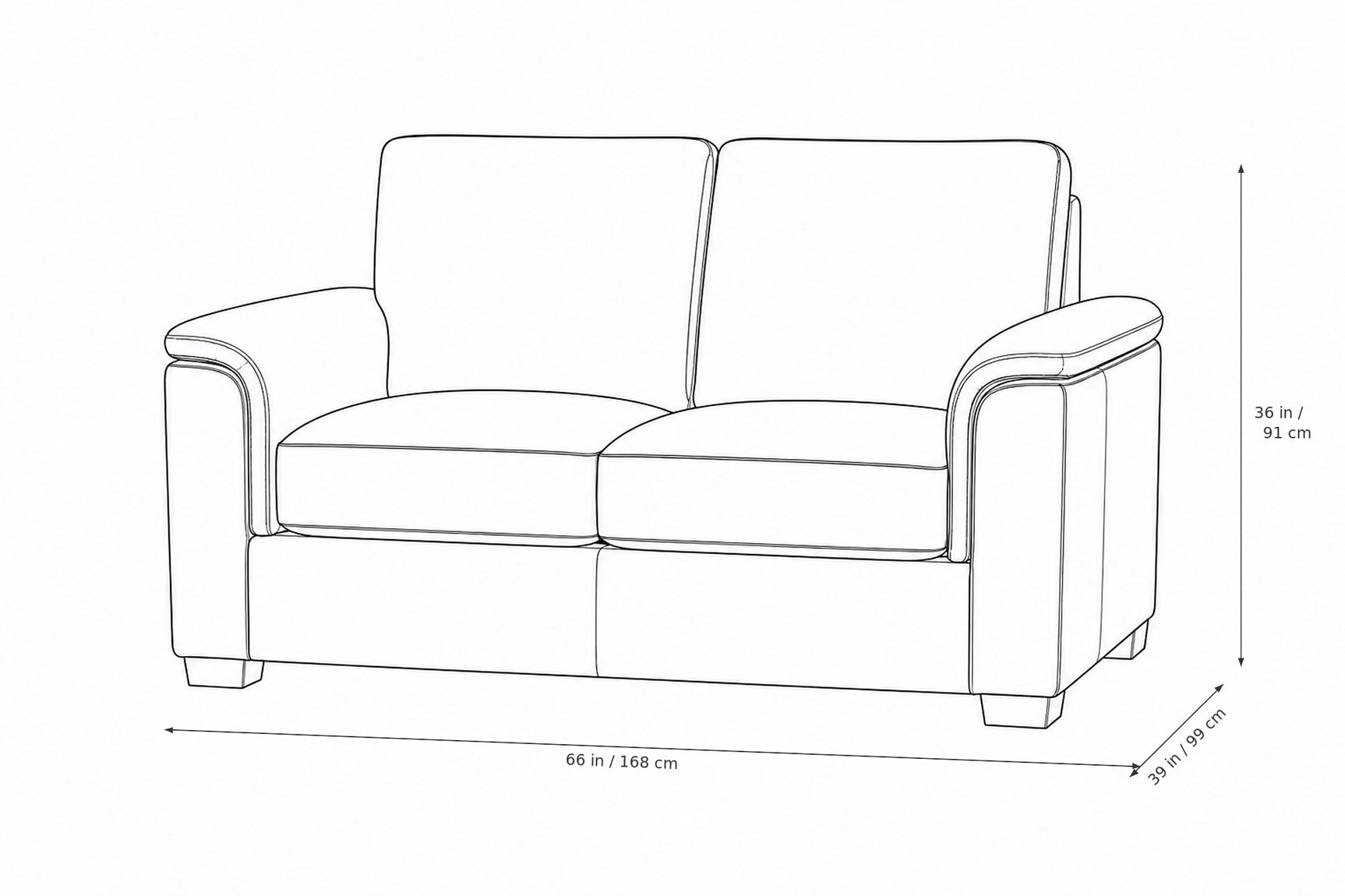 Valencia Laurent Leather Sofa