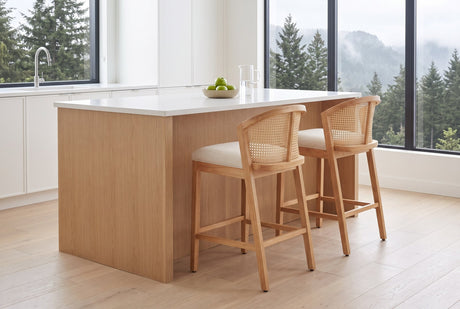 Lazise Cane-Look Counter Stool