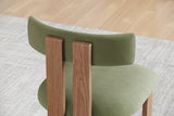 Carlo Faux Mohair Velvet Dining Chair (Set of 2)