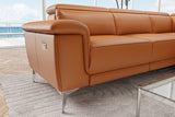 Pista Leather Reclining Sectional Sofa
