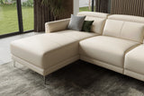 Andria Leather Reclining Sectional Sofa