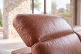 Elodie Distressed Italian Aniline Leather Dual Recliner Sofa