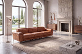 Valencia Pista Distressed Leather Reclining Sofa