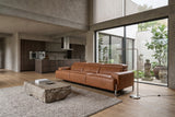 Melania Distressed Leather Recliner Sofa