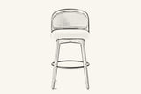 Pencil drawing of the Locorotondo counter stool, front view