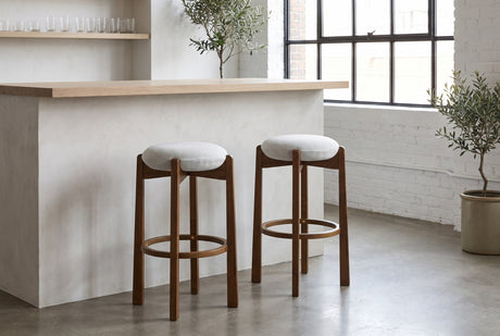 Lucera Backless Round Bar Stool