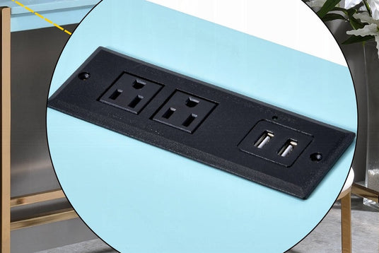 Two USB Ports, Two Outlets